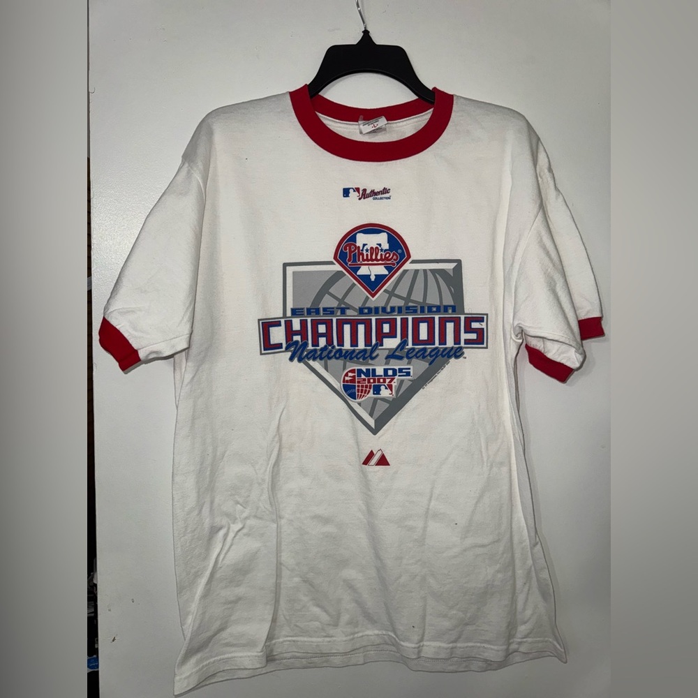 Anvil Red and White Phillies T-Shirt